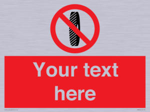 Custom Do Not Change Grinding Wheel Sign